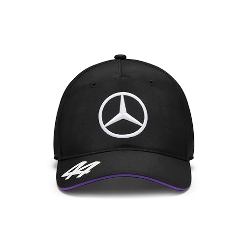 Mercedes AMG Petronas Gorra para niños F1 2024 Lewis Hamilton - Negro - Talla única