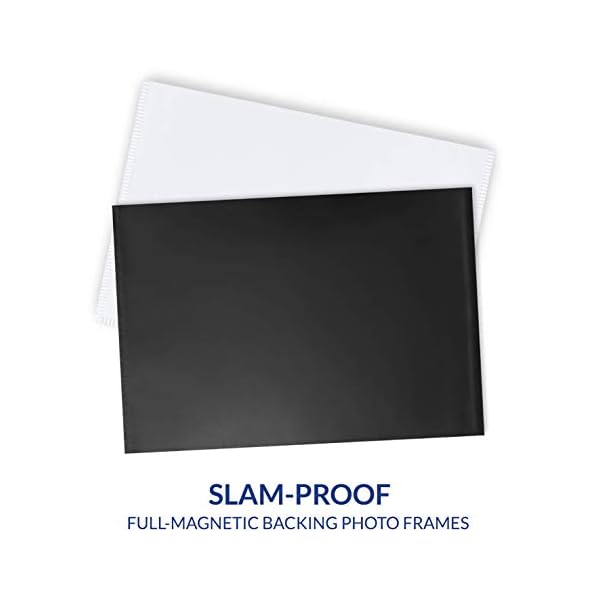 labphant 10 Stück 10 x 15,2 cm magnetische Bilderrahmen; Fotorahmen mit weißen Rändern für Kühlschrank, 10 x 15,2 cm, ideal zum Präsentieren von Bildern auf dem Kühlschrank (weiß) – Bild 3