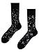 Dedoles Socken Unisex Damen Herren & Kinder Baumwolle viele lustige Designs 1 Paar Geschenk links rechts verschieden, Farbe Schwarz, Motiv Sternzeichen, Gr. 43-46