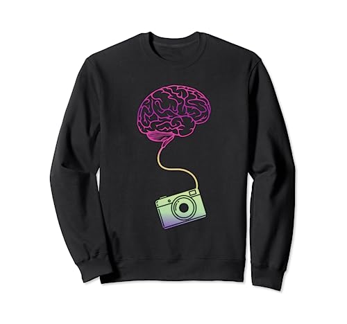 Fotografía Cerebro Vintage Cámara Retro Regalo Sudadera