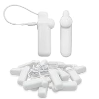 SECUREYVILL Sicherheitsetiketten für harte Kleidung, Mini-Einzelhandel, mit 100 Pins, Etikett kompatibel mit AM-58 kHz System, kompatibel mit Checkpoint für Kleidung, Schuhe, Taschen (XLT01)
