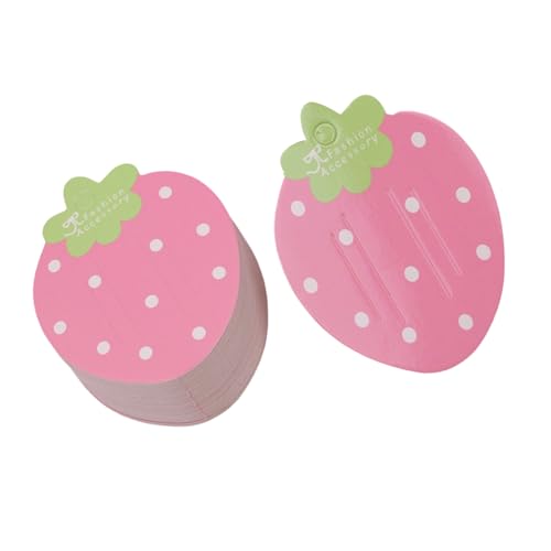 100Pcs Hair Clip Display Cardstock Hairpins Holder Paper Cards for Hairpins Crafting Accessories and Creative Projects Craft Sup