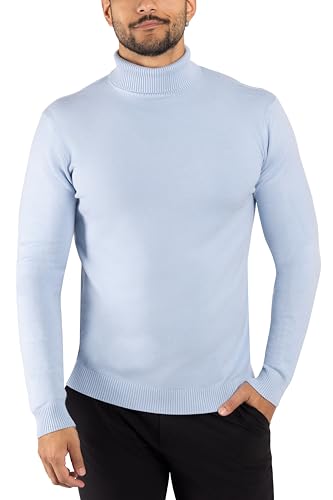 X RAY Mens Turtleneck, Soft Slim Fit Pullover Top, Basic Turtle Neck Sweater for Men