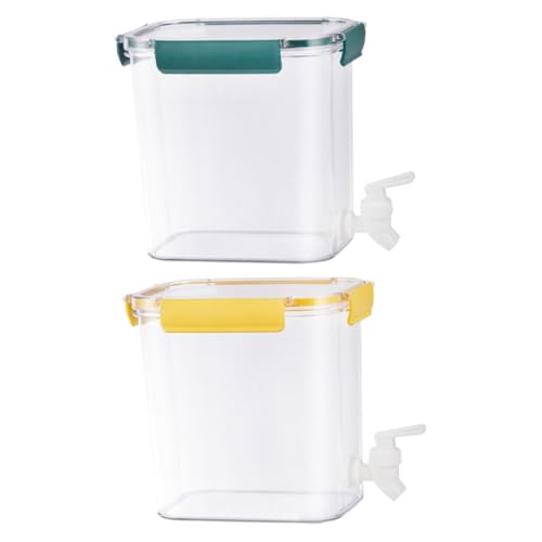 LIFKOME 2個 耐熱衝撃防止大容量液体配器 蛇口付き飲料コンテナ ジュース ウォーターディスペンサー キャンプやパーティーに軽量持ち運び便