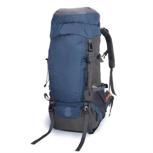 ZLONGBOW Wandelrugzak 65L Camping Rugzak Grote Capaciteit Outdoor Klimmen Tas Waterdichte Bergbeklimmen Wandelen Trekking Sport Tassen Lichtgewicht Rugzak Voor Mannen Vrouwen, Blauw, Eén maat