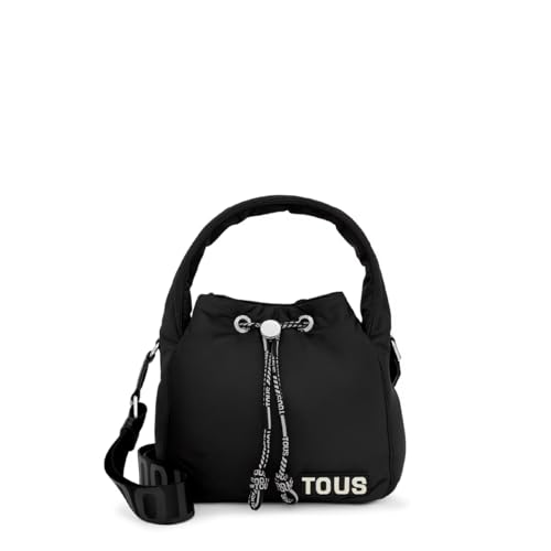 Tous BOMBONERA T Carol Soft Negro, Bolso para Mujer, Talla única