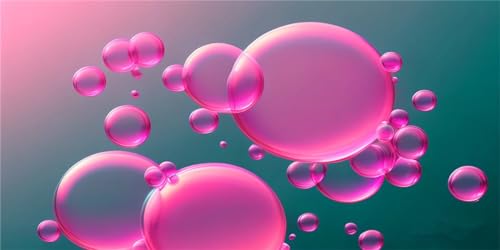 Ynulann 5D Diamond Painting Bulles, DIY Rose Peinture Broderie Diamant Painting Kit Complet, Grand Format Loisirs Créatifs Adultes Cristal Art Set pour Décoration Murale Maison Cadeau 30x15cm ZL-2524