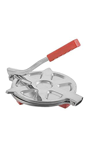 Ashtavinayak Heavy Quality Stainless Steel 6.5 inch Dia.Puri Maker Press Machine with Handle, Manual Stainless Steel Roti Press, Papad/Khakhra/Chapati Maker (2)