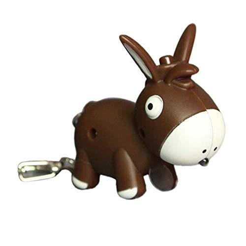 Preisvergleich Produktbild GMTEXTILES Netter Esel Anhänger Led Sound Schlüsselring Auto Schlüsselbund Handtasche Charm Geschenk