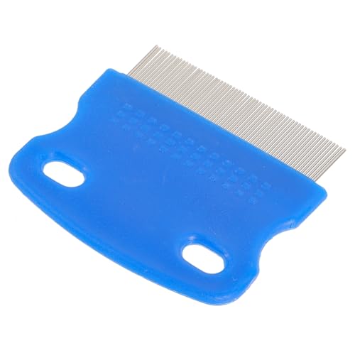 TOPPERFUN Cepillo Para Mascotas Profesional Para Pulgas y Garrapatas Peine Eliminador Con Dientes Metálicos Herramienta De Aseo Ergonómica Para Perros y Gatos Color Aleatorio Uso Fácil y Cóm