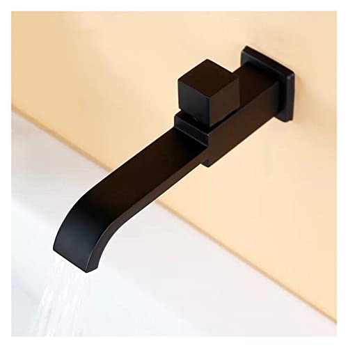 Robinet lave-mains noir mat design cascade pour wc et balcon - 5