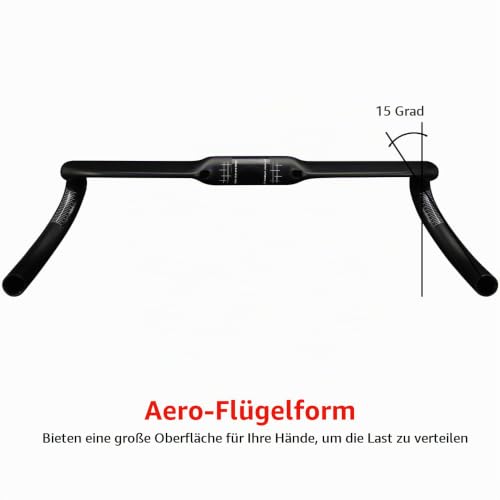 gravel bike lenker carbon RXL SL rennrad lenker 31.8mm carbon 458mm – Ansicht 5