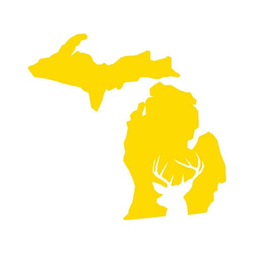 Michigan Deer State Sticker Decal 6