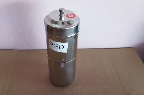 Image of PGD Stainless Steel Drip Coffee Brewer for South Indian Filter Coffee, 200 ML Capacity, Medium Size 2, Traditional Decoction Dripper for Home & Kitchen (Medium Size 2 with Dabra Set)