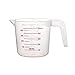 Olddreaming Verre doseur, verre mélangeur, appareil de mesure avec balance, verre doseur portable en plastique pour cuisine, maison, laboratoire et atelier, transparent (500 ml)