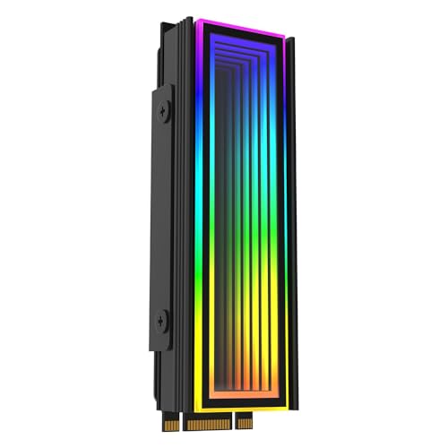 Tiardey 5V ARGB Motherboard Synchronous Radiator with RGB Lighting 2280 SSD M2 Radiator PC RGB M.2 Nvme Cooling Solid State Drive Cooling - Image 3