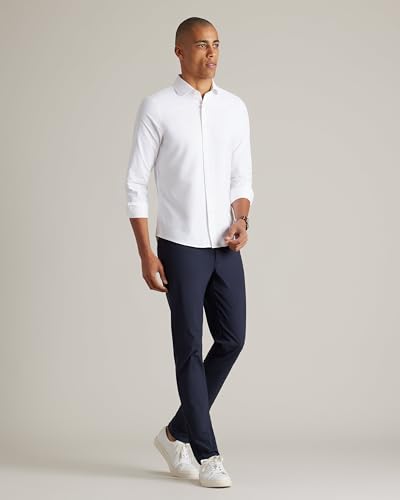 Rhone Men's State of Mind Shirt, Slim Fit Button Down Shirt, Performance Fabric, Anti Odor (White, Medium)2