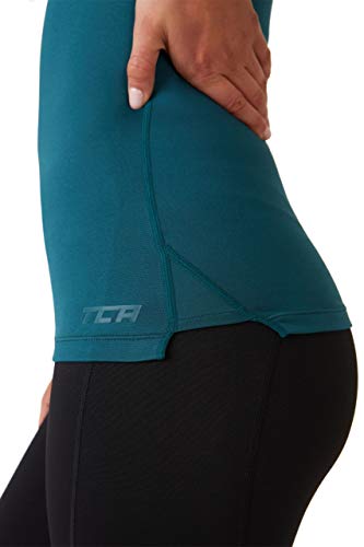 TCA Camiseta de Manga Larga de Entrenamiento SuperThermal para Mujer - Azul, M