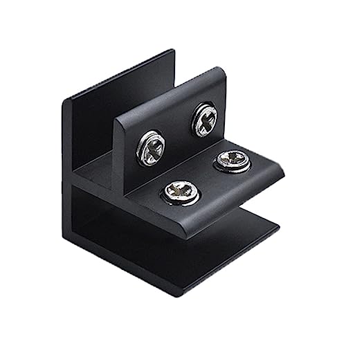 kobeIeen Aluminum Alloy Frame-Less Glass Bracket Connector Wall Tile Clip/Type Glass Corner Clamp Easy to Install