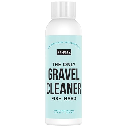 Aquarium Gravel Cleaner - Naturally Maintain a Healthier Tank, Reducing Fish Waste and Toxins (4 fl oz)