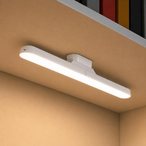 Image of COVACURE Slim LED Under Cabinet Lamp with Curved Edge, 3 Color Dimmable Modes, 1200mAh Battery, USB Rechargeable Magnetic Mount LED Light Bar for Kitchen, Closet, Wardrobe & Bedroom Lighting (1 Pcs)