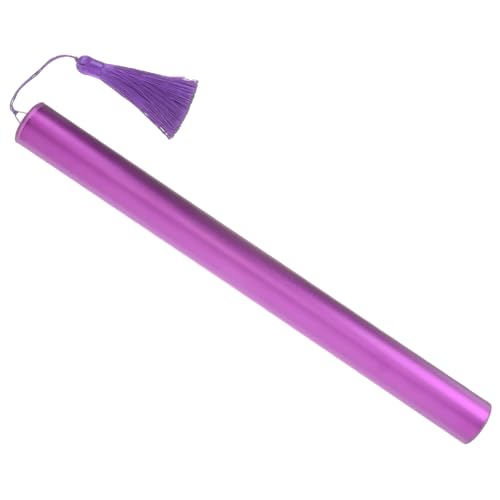 Vaguelly メタルダルシマースリーブ ケース付きの再利用可能なストロー ダルシマー収納 楽器ケース ジャンボ 曲がる ダルシマー楽器の供給 ダルシマー部品 アルミニウム合金 紫の,Purple