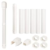 BEWAVE AC Line Cover Kit, Decorative PVC Tubing Cover Kit for Mini Split Air Conditioners and Heat Pumps, 3' 9 Ft