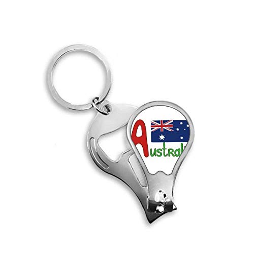 Coupe-ongles Australie avec motif drapeau national bleu et rouge