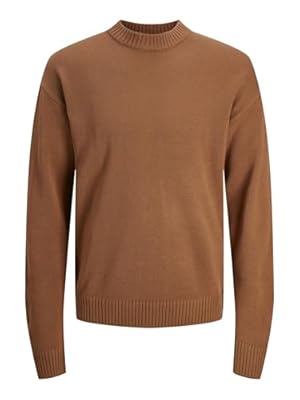 JACK & JONES Jjejack Knit Crew Neck Sn Jersey de Punto  Mocha Bisque  M para Hombre