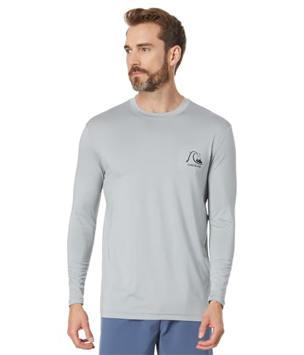 Quiksilver Men's DNA Bubble Logo Long Sleeve Surf Tee Rashguard
