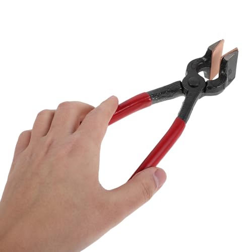 Alicates prensadores de cuero con mango ergonómico para doblar bordes 5