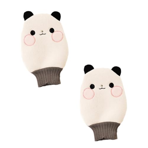 NIYANGLE 2Pcs Exfoliating Bathing Gloves Thickened Shower Scrubber for Random Color for Relaxation and Skin Elasticity