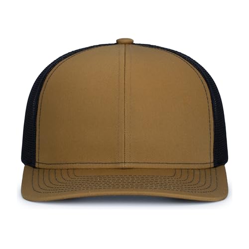 Image of Pacific Headwear Contrast Stitch Trucker Snapback