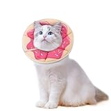 Supet Weiche Fruit-Style Halskrause für Katzen & kleine Hunde, verstellbare Recovery-Cone nach Operation, Bequeme Schutzkrause gegen Verletzungen und Hautprobleme für Welpen, Kitten und Katzen