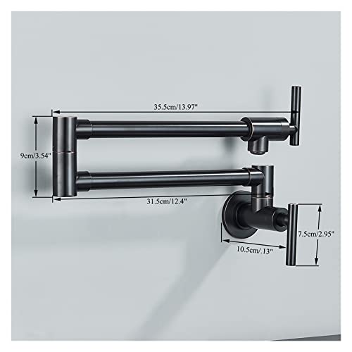 Robinet de remplissage de casserole chrome mural pour cuisine - 4