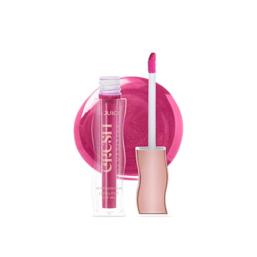 Juice Crush Glossifive Tinted Lip Gloss With High Shine Glossy Finish For Fuller And Plump Lips | Long-Lasting | Hydration | Light-Weight Formula | Moisturising & Non-Sticky | Ultra Glossy Pink (Pixie dust - M02)