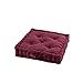 1001KDO POUR LA MAISON Coussin de Sol matelassé Bordeaux 45 cm