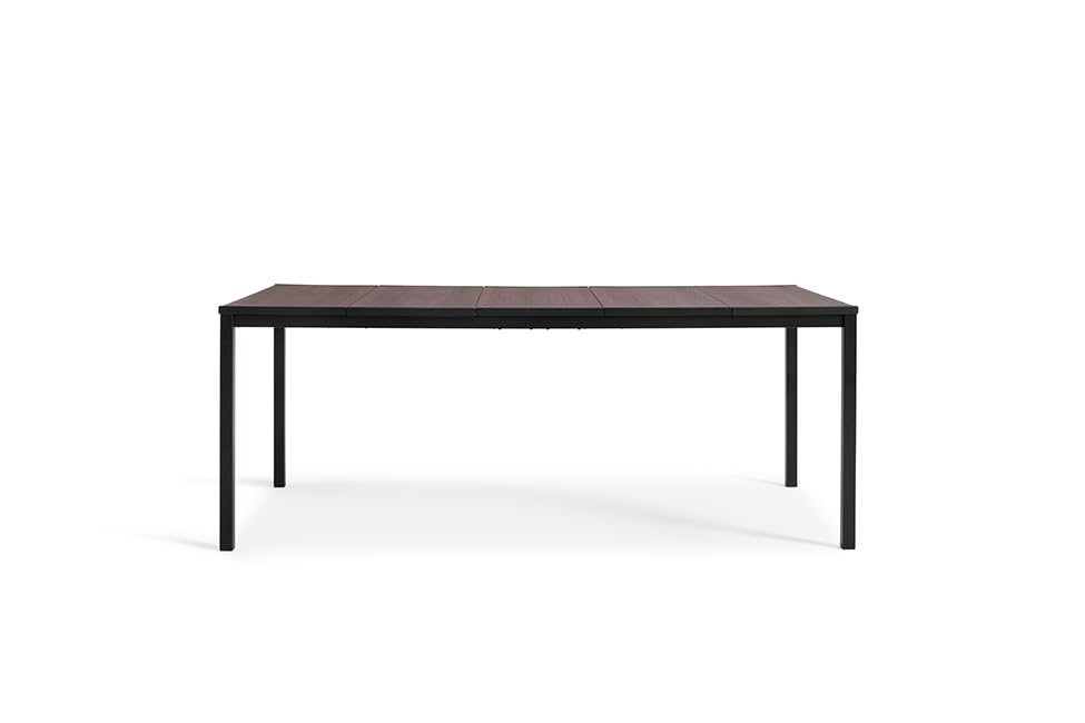 Keter Table à Manger de Jardin Signature Porto 200cm - Marron Aspect Noyer
