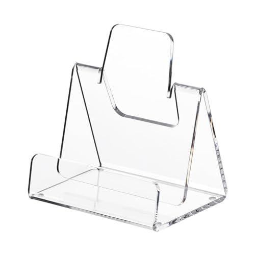 jojnsha Présentoir en Acrylique pour Livres Dépliants Et Liste De Plats dans Le Bureau Maison Restaurant Transparent avec Base Robuste