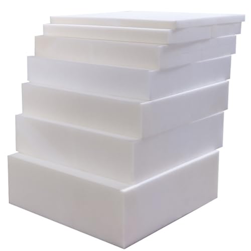 Goma Espuma Alta Densidad,Plancha de Espuma Poliuretano,Densidad 50 KG/m3,Tamaño Personalizado,Espuma Multiusos para Tapizar,Sofás,Colchones,Cojines,Sillas,1 pieza (Tamaño Personalizado: 3cm)