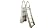 Confer Plastics A-Frame 7200 Above Ground Adjustable Pool Roll-Guard Safety Ladder