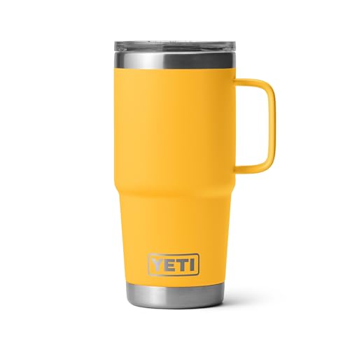 Image of YETI Rambler 20 oz Travel Mug, Stainless Steel, Vacuum Insulated with Stronghold Lid