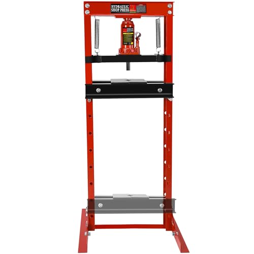 Garvee XN1F9IBD1B_NGWCKD7S_HGM0W Hydraulic Press, 12 Ton H-Frame Garage Floor Adjustable Shop Press cover