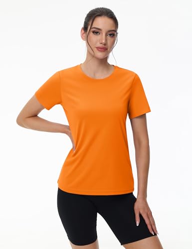 MAGCOMSEN 2 Pack Women's Short Sleeve T-Shirts UPF 50+ Workout Running Quick Dry Athletic Rash Guard Swim Top3