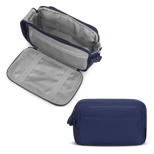 Image of Hynes Eagle Toiletry Bag for Men,Large Travel Shaving Dopp Kit,Navy Blue