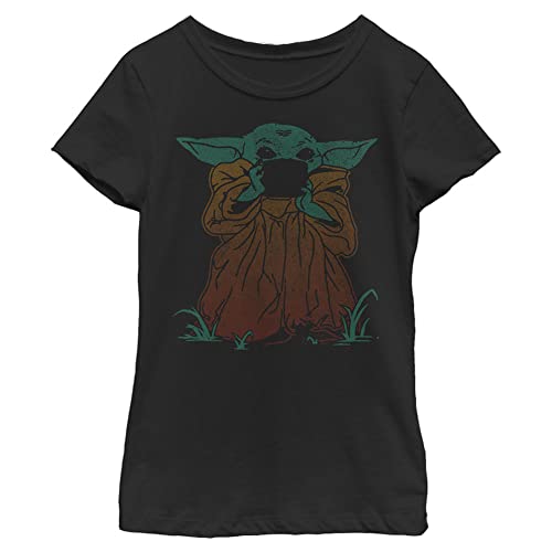 T-shirt Star Wars Mandalorian noir taille M : vêtement fille confortable
