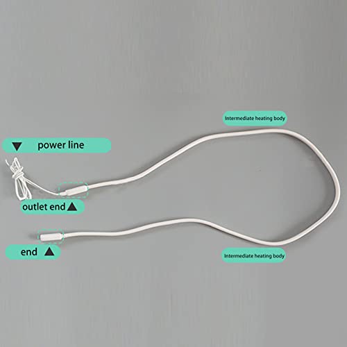 Silikonkautschuk-Rohr-Heizkabel, 5 M, 200 W, 70 ℃ Frosting-Heizkabel für Frostschutz, Sichere Verwendung, Schnelles Aufheizen mit Einfacher Bedienung