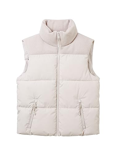 Chaleco acolchado TOM TAILOR con cuello alto de punto para mujer casual 5