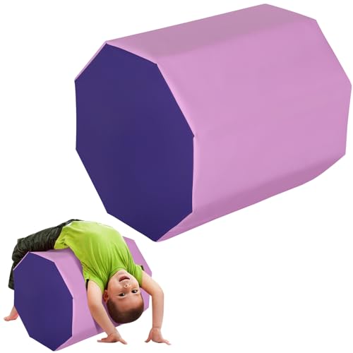 Gym Home Gymnastics Octagon Tumbler 23x26 Inch Gymnastics Mat Backflip Gymnastic Skills Octagon Mat for Kids Adults,Pink
