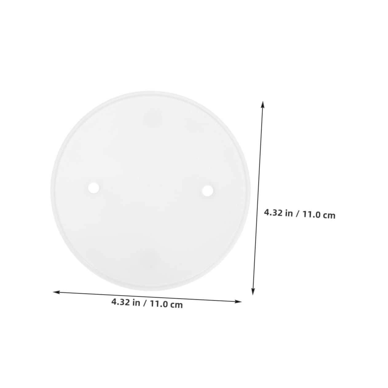 Housoutil 20Pcs Round Ceiling Electrical Cover Plates Blank Protection Covers for Electrical Box Sturdy with Screws Enhances Aesthetic of Your Space Versatile Compatibility